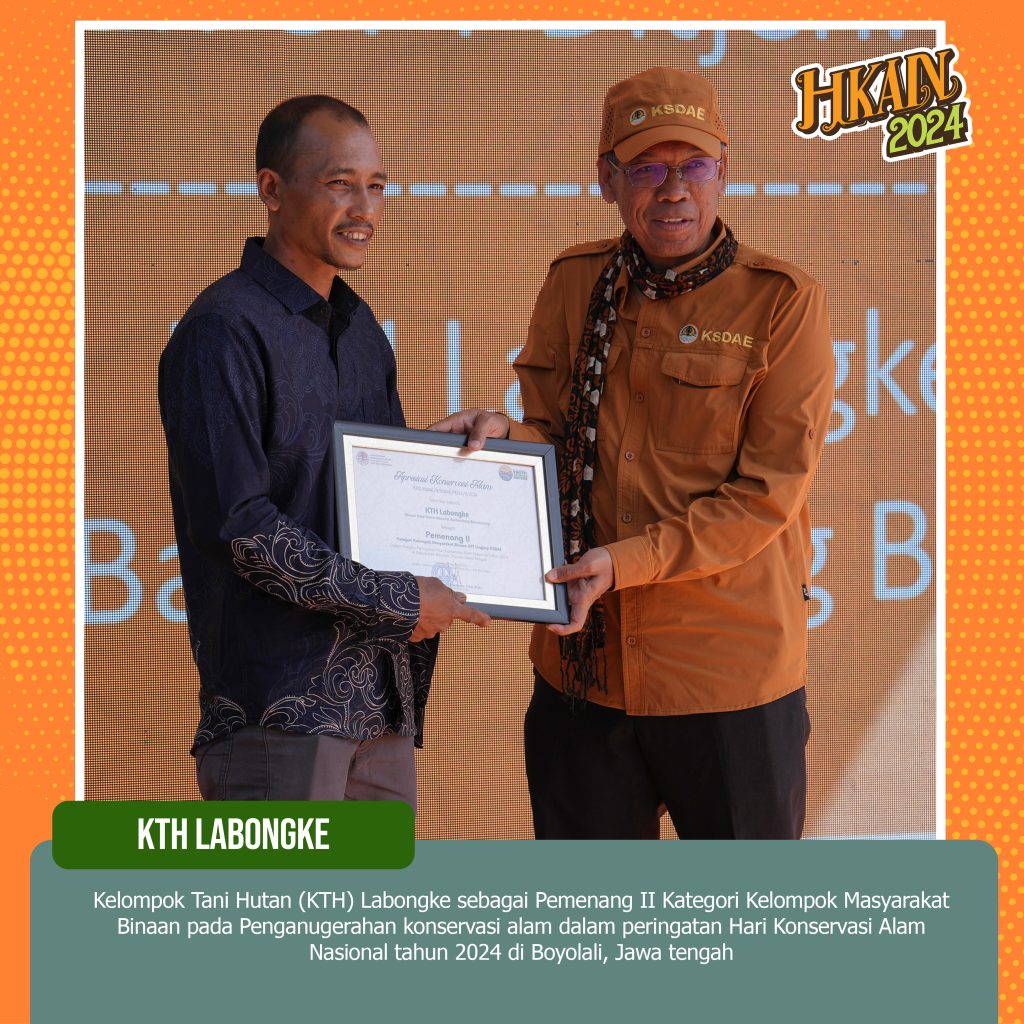 KTH Labongke Penerima Apresiasi Konservasi Alam